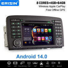 Erisin 8 Core Android 14 Car Stereo For Mercedes Benz R-Class W251 4GB+64GB Satnav DAB+ Wireless CarPlay WiFi DVD DSP USB