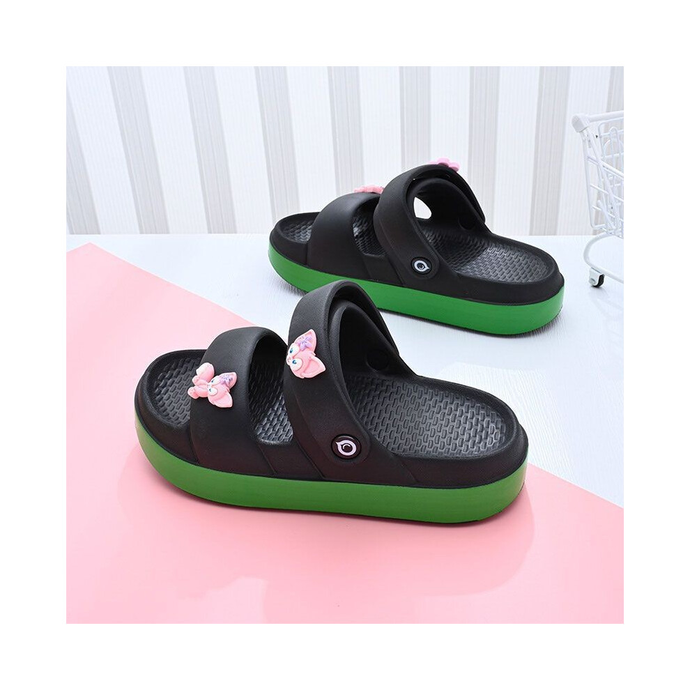 (Black,24/25)Sandales fille rose respirantes et légères fond souple été chaussures plage