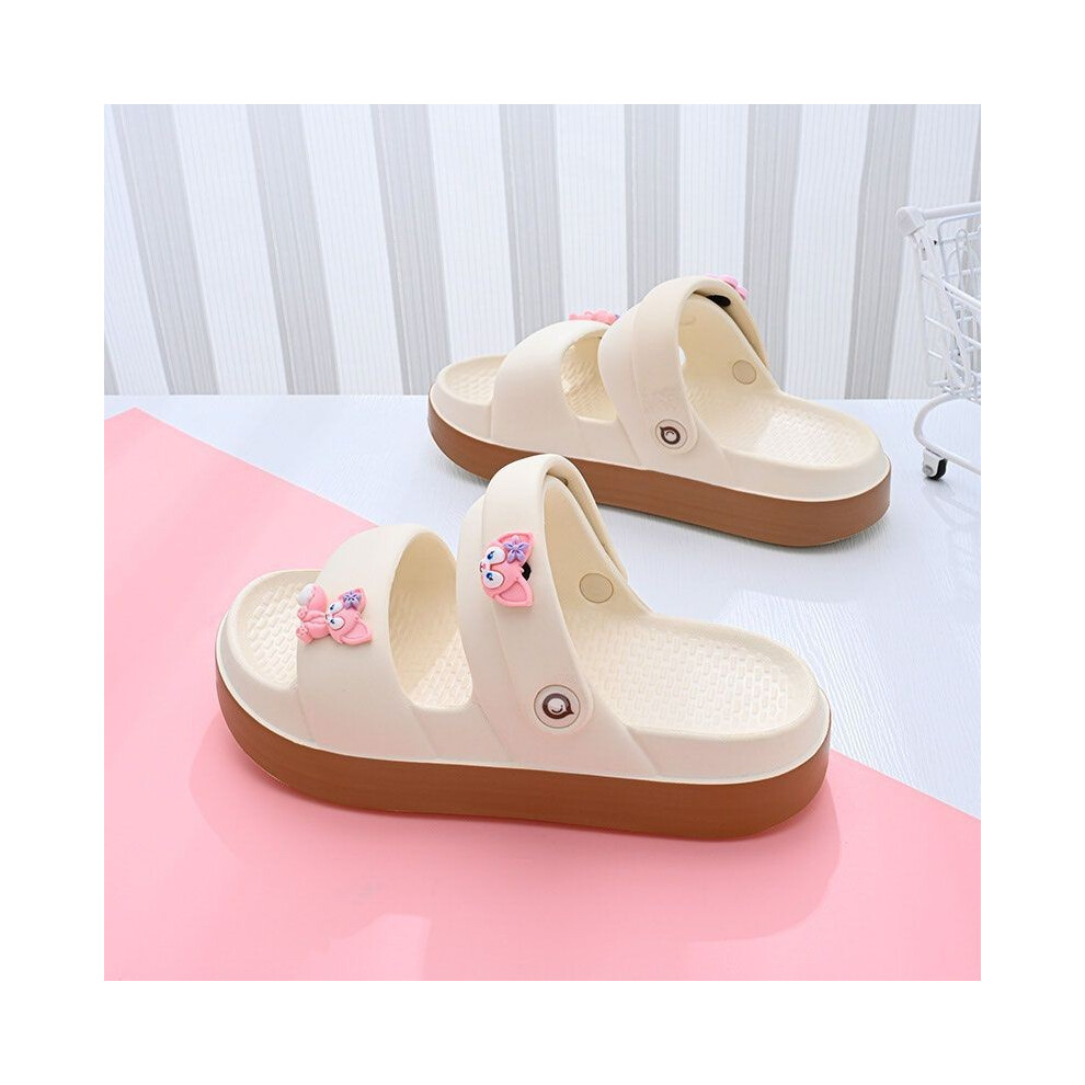 (Beige,24/25)Sandales fille rose respirantes et légères fond souple été plage chaussures