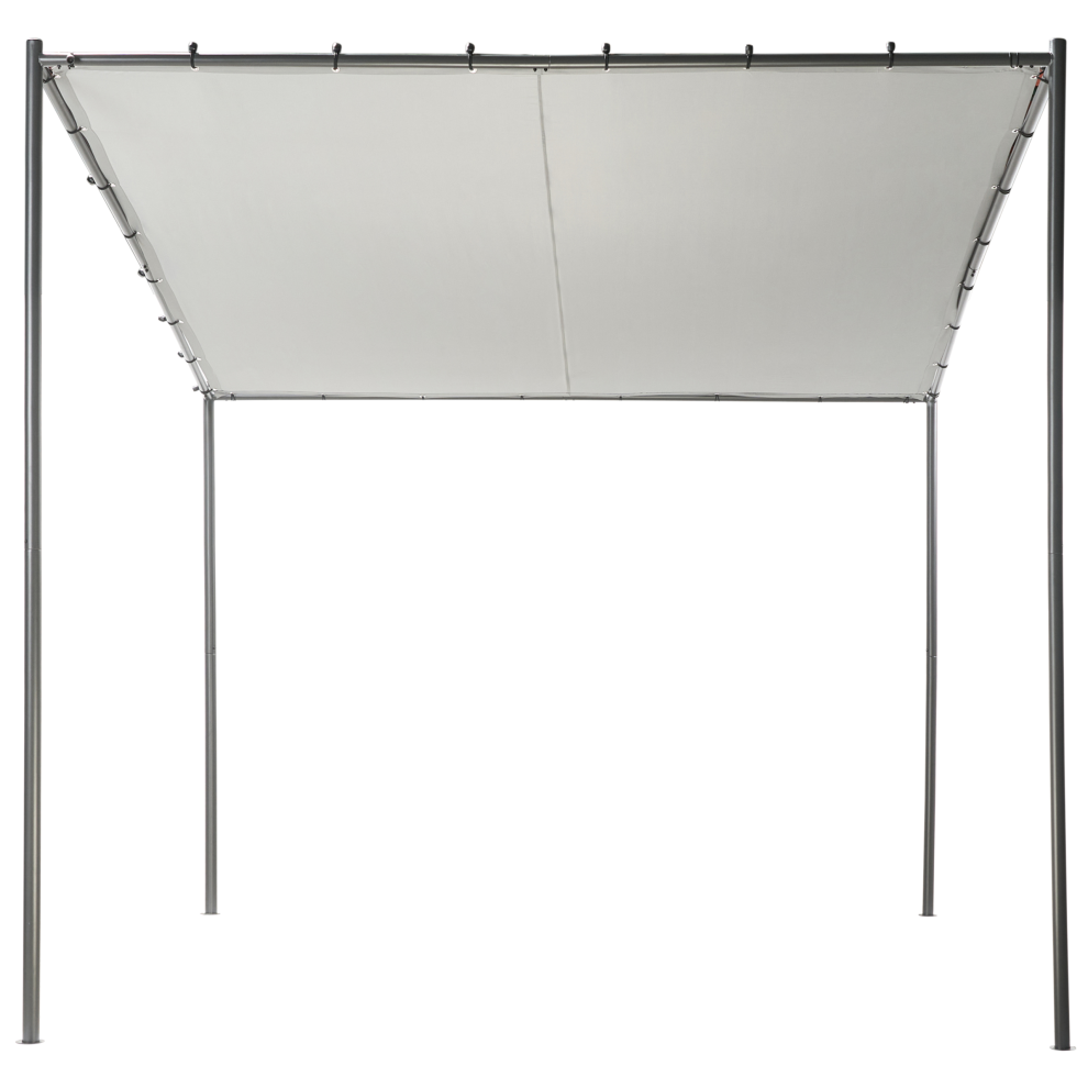 Gazebo VIMINO Metal 282 cm 294 cm Grey