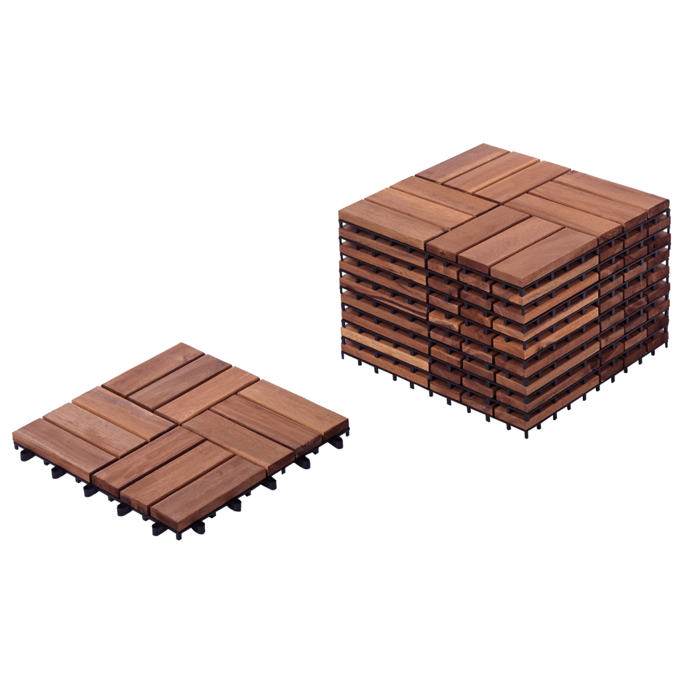 Outdoor Flooring ACERENZA Certified Acacia Wood Brown
