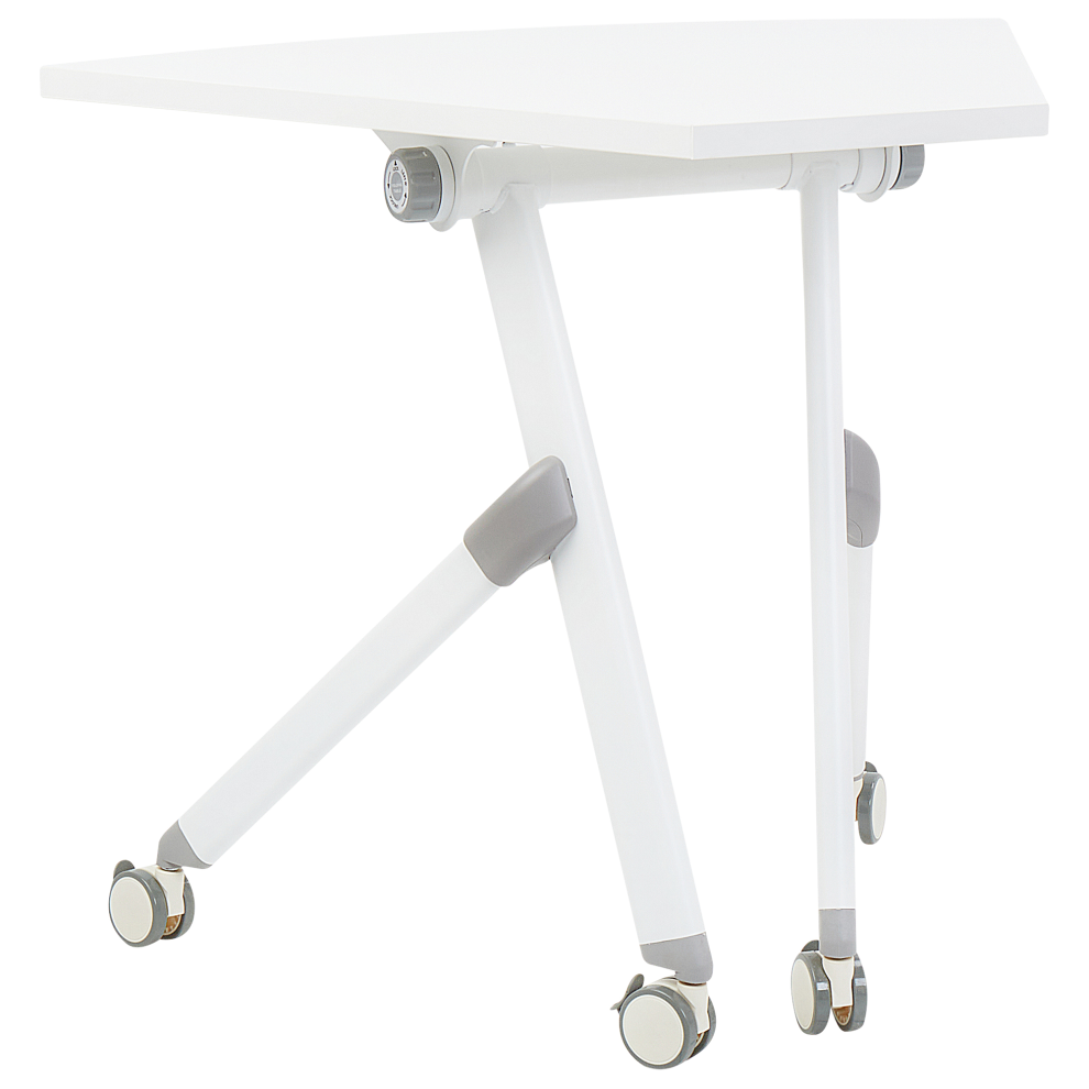Folding Office Desk with Casters 90 x 64 cm White BENDI