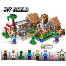 Kids Toys For Minecraft Blocks Double House Village Set