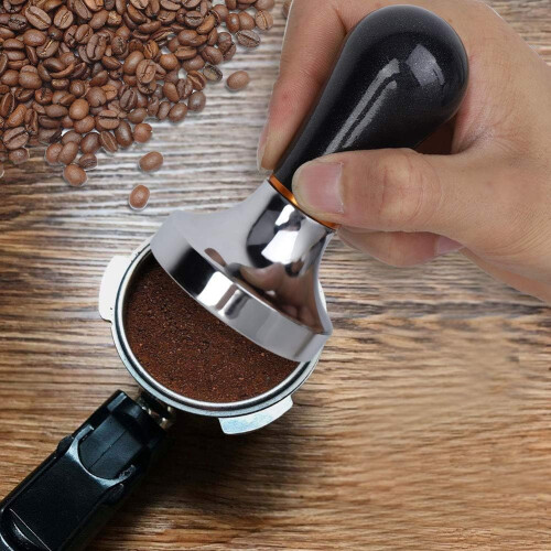 Practical Handheld Aluminum Coffee Tamper With Handle For Coffee Maker 57MM 2