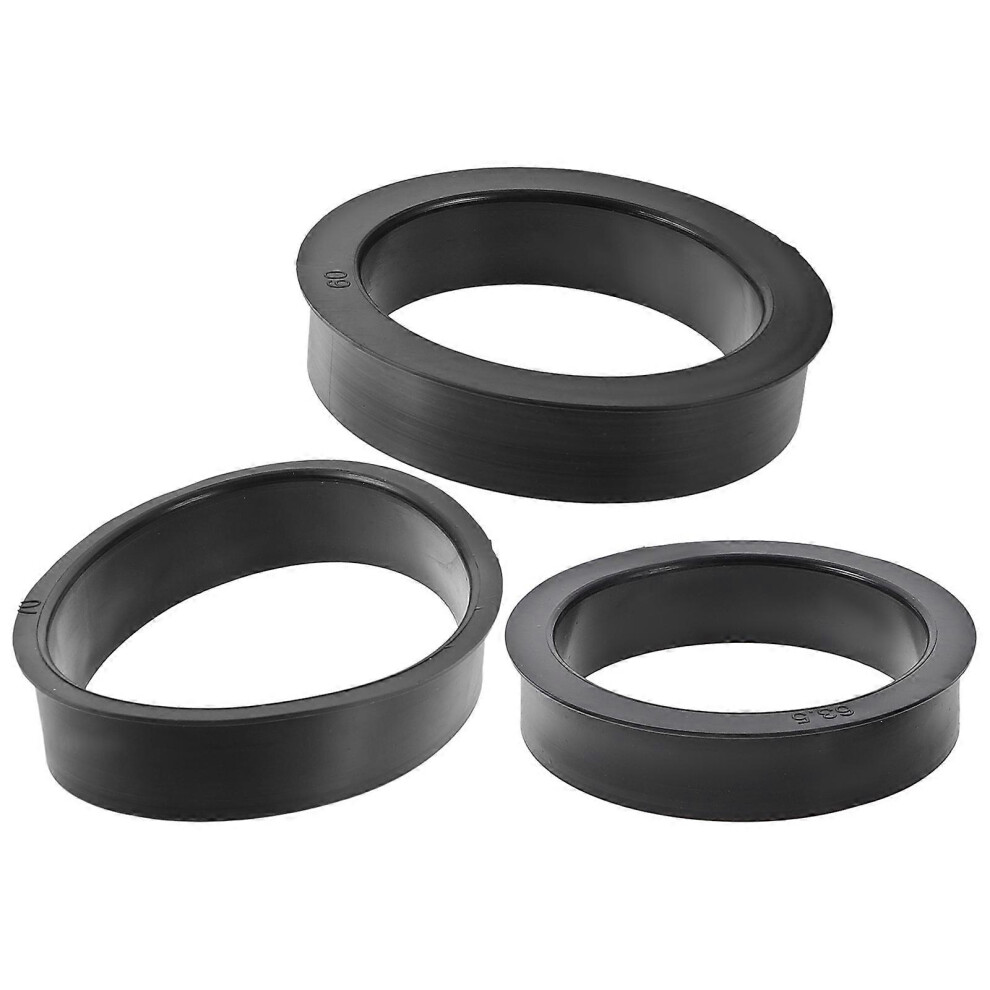 (As Show, One Size) 3Pcs Air Filter Adapter Rings Car Air Filter Core Replacement Rings Air Filter Rubber Rings 4069016315160