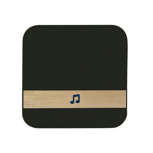 (Black Chime) Sonnette vidéo sans fil avec caméra et Wi‑Fi intelligent