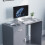Home Discount (Grey) Hudson 1 Drawer 1 Door Computer Desk Office Study 3
