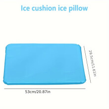(1pc) Cooling Ice Pillow - Comfortable, Washable, Refrigeratable Blue Ice Pack for Summer Camping & Home Use