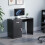 Home Discount (Black) Hudson 1 Drawer 1 Door Computer Desk Office Study 1