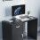 Home Discount (Black) Hudson 1 Drawer 1 Door Computer Desk Office Study 3