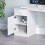 Home Discount (White) Hudson 1 Drawer 1 Door Computer Desk Office Study 5