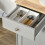 Homcom HOMCOM Sideboard Buffet Cabinet with Storage Cabinets and Drawers Grey 8