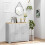 Homcom HOMCOM Sideboard Buffet Cabinet with Storage Cabinets and Drawers Grey 1