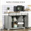 Homcom HOMCOM Sideboard Buffet Cabinet with Storage Cabinets and Drawers Grey 4