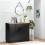 Homcom HOMCOM Sideboard Buffet Cabinet with Storage Cabinets and Drawers Black 1