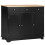 Homcom HOMCOM Sideboard Buffet Cabinet with Storage Cabinets and Drawers Black 2