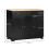 Homcom HOMCOM Sideboard Buffet Cabinet with Storage Cabinets and Drawers Black 3