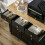 Homcom HOMCOM Sideboard Buffet Cabinet with Storage Cabinets and Drawers Black 9