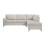 MORE4HOMES (Beige) ROMA 3 SEATER FABRIC CORNER SOFA 5