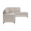 MORE4HOMES (Beige) ROMA 3 SEATER FABRIC CORNER SOFA 6