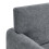 MORE4HOMES (Charcoal) ROMA 3 SEATER FABRIC CORNER SOFA 5