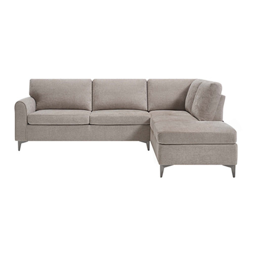 MORE4HOMES (Sand) ROMA 3 SEATER FABRIC CORNER SOFA 2