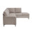 MORE4HOMES (Sand) ROMA 3 SEATER FABRIC CORNER SOFA 4