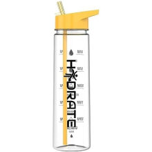 HYDRATE Water Bottles Motivational premium 900ml water bottles with