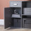 Home Discount (Grey) Longton Computer Desk Corner Adjustable L Shape 5