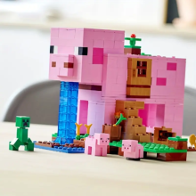 Minecraft The Pig House Blocks Educational Bricks fit for LEGO Toys Birthday Gift