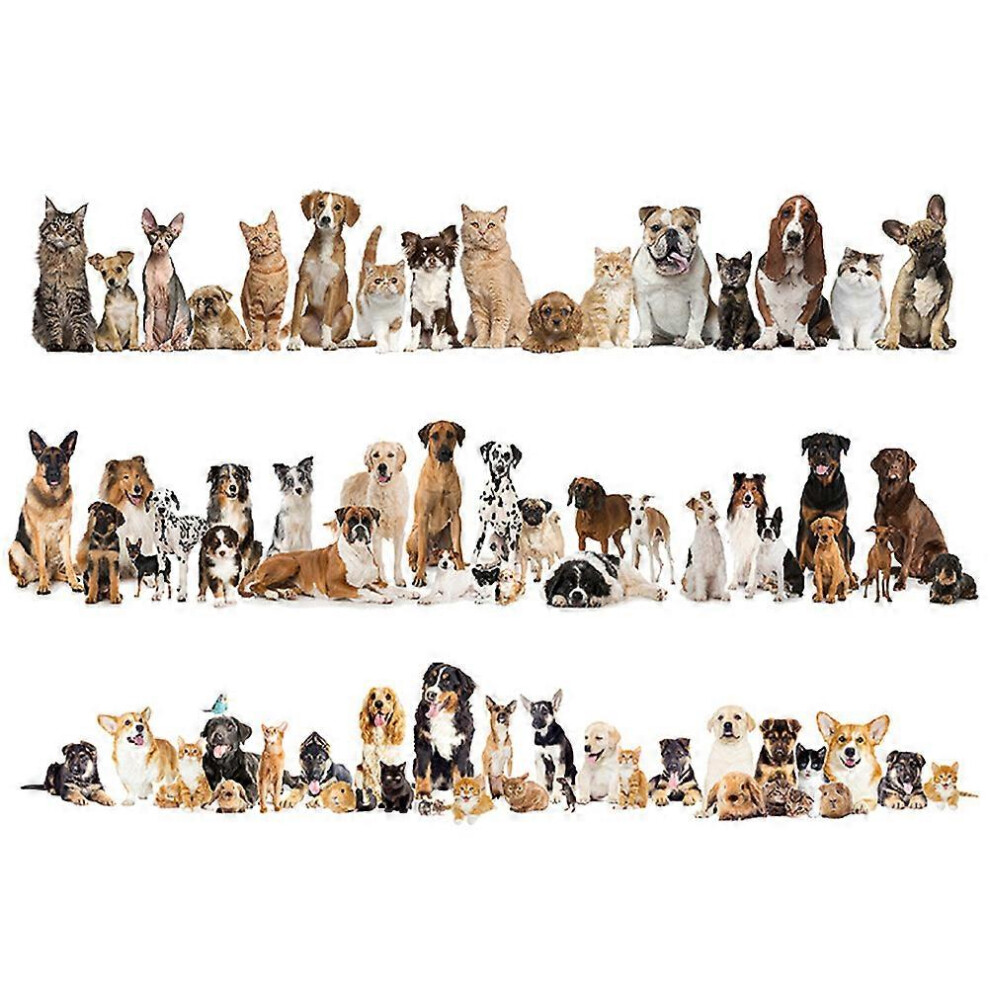 (As show, One size) Zoa Dog Wall Stickers Cartoon Wallpaper Home Wall Sticker Puppy Wall Stickers Nursery Room Wall Stickers