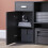 Home Discount (Black) Longton Computer Desk Corner Adjustable L Shape 5