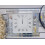 Silver Crystal Crush Diamond Square Wall ClockMirroredGlass 4