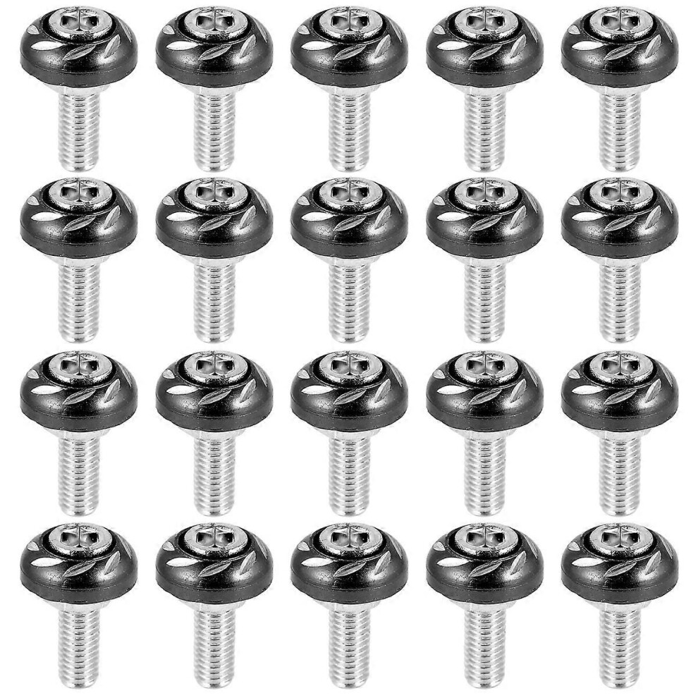 (As Show, One Size) 20Pcs 6Mm Motorbike License Plate Screws Motorcycle Modification Screw 4069016297664