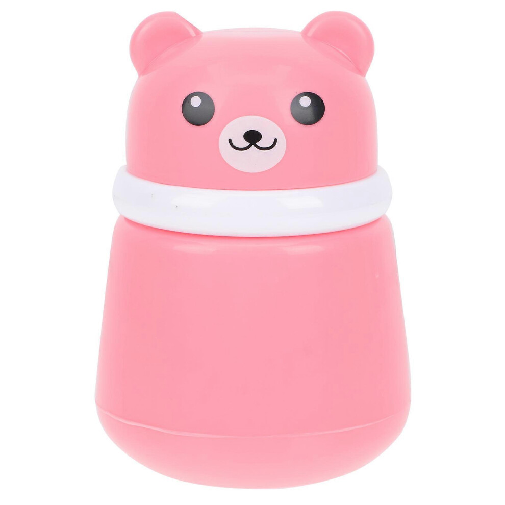 (As show, One size) Cartoon Bear Powder Puff Box Fun Baby Talcum Powder Box Empty Powder Puff Box
