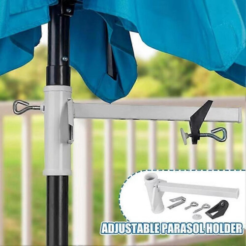 Parasol Holder Courtyard Patio Umbrella Fixing Holder Adjustable 2