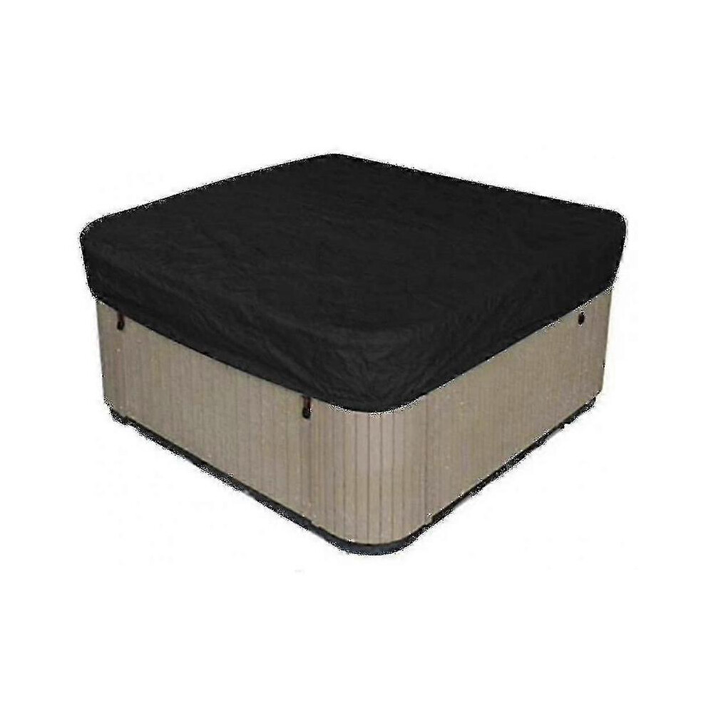(218 X 218 X 30Cm) Waterproof Polyester Square Hot Tub Cover Outdoor Spa Covers Square Silver
