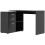Homcom HOMCOM Computer Desk Table Workstation L Shape File Cabinet Black Home Office 9