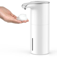 (White, Foaming) Automatic Liquid Soap Dispenser, 15.37 oz/450mL Soap Dispenser, Touchless Hand Sanitizer Dispenser Electric