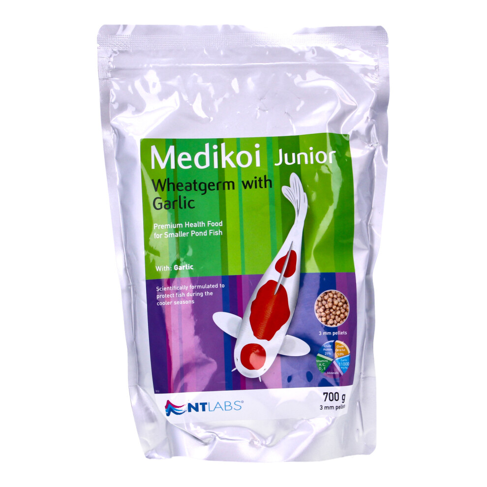 NT Labs Medikoi Wheatgerm with Garlic Junior 700g Pond Fish Pellet Food