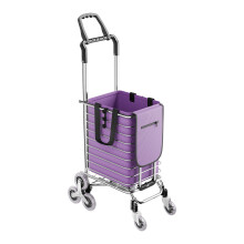 35L Folding Shopping Trolley Shopping Cart with Front Universal Wheels