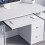 Home Discount (White) Otley 3 Drawer Computer Desk PC Office Workstation 3