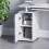 Home Discount (White) Otley 3 Drawer Computer Desk PC Office Workstation 4