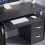 Home Discount (Black) Otley 3 Drawer Computer Desk PC Office Workstation 3