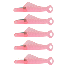 (5 PCS pink) Mini Needle Threader DIY Tool Home Hand Sewing Machine Device Thread Needle Cross Plastic Stitch Sewing Accessories