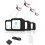 (4 pcs) 4Pack Remote Control Tether, 6.5 Ft Remote Control Leash, Retractable Safety Lock with Adjustable Lock Strap for TV Remotes, Game Controllers 1