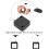 (4 pcs) 4Pack Remote Control Tether, 6.5 Ft Remote Control Leash, Retractable Safety Lock with Adjustable Lock Strap for TV Remotes, Game Controllers 4