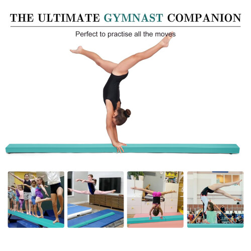 7FT 2.1M Folding Gymnastic Balance Beam Kids Training Beam 2