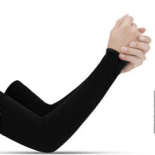 (black, type A) Uv Sun Protection Arm Sleeves For Men Women - Upf 50 Sports Compression Cooling Sleeve