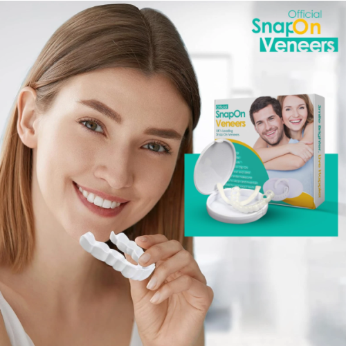 Snap On False Teeth Upper + Lower Dental Instant Veneers Dentures Tooth Cover